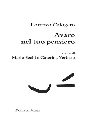 cover image of Avaro nel tuo pensiero